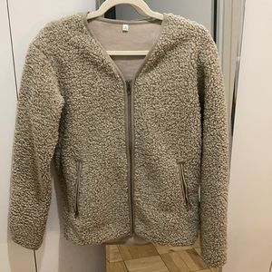 Uniqlo Sherpa Tan Jacket